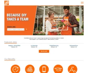 Homedepotretailjobs.com(The Home Depot Careers) Screenshot