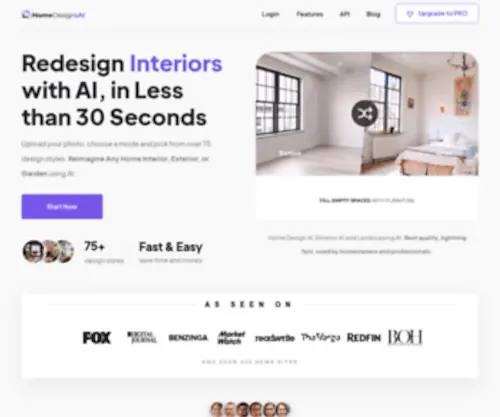 Homedesigns.ai(Instant Interior & Exterior Decoration with AI) Screenshot
