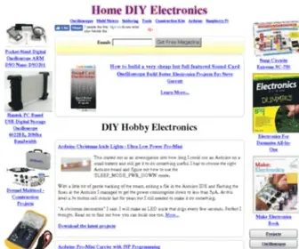 Homediyelectronics.com(DIY Hobby Electronics) Screenshot