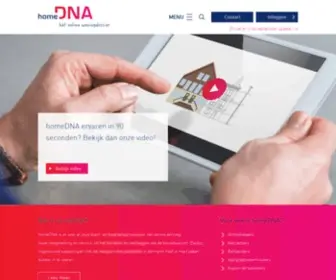 Homedna.nl(Online bouwsoftware en apps bij nieuwbouw en renovaties) Screenshot