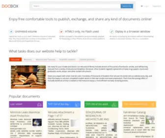 Homedocbox.com(Enjoy free comfortable tools to publish) Screenshot