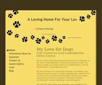 Homedogboarding-Cambs-Herts.co.uk(MLFD Home Dog Boarding) Screenshot
