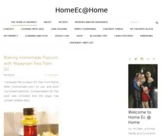 Homeecathome.com(The Home Economist) Screenshot