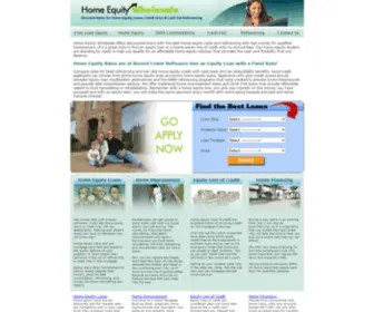 Homeequitywholesale.com(Home Equity Wholesale for Discounted Loans) Screenshot