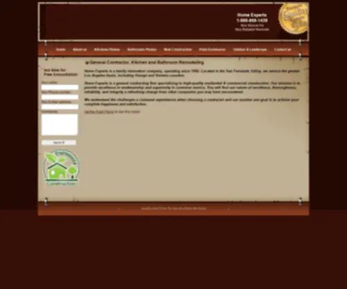 Homeexpertsinc.com(Home Experts Inc) Screenshot