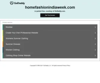 Homefashionindiaweek.com(Home Fashion India Week) Screenshot