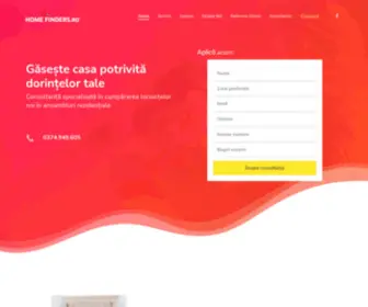 Homefinders.ro(Consultanță specializată pentru cumpărarea locuințelor noi în ansambluri rezidențiale) Screenshot