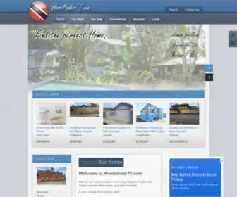 Homefindertt.com(Trinidad Homes and Apartments) Screenshot