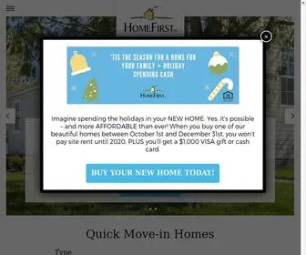 Homefirstcertified.com(Affordable Manufactured Homes for Sale in Michigan) Screenshot