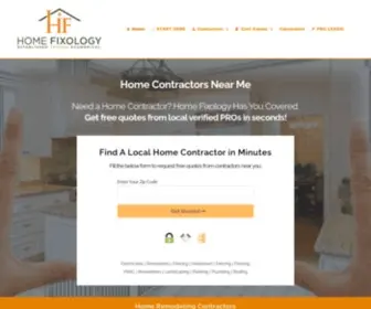 Homefixology.com(Find & Compare Home Contractors Near Me) Screenshot