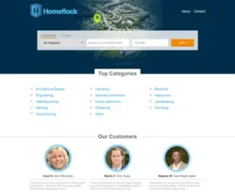 Homeflock.com(Find home home repair contractors) Screenshot