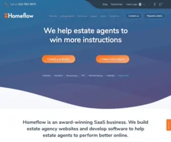 Homeflow.co.uk(Award-winning estate agent website design) Screenshot