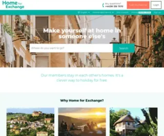 Homeforexchange.com(Home Exchange with Love Home Swap) Screenshot