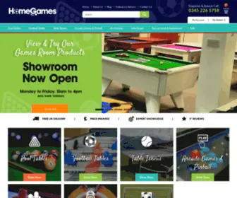 Homegames.co.uk(UK Leading Games Room Supplier) Screenshot