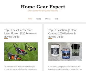 Homegearexpert.com(Guides by professional experts in the field) Screenshot