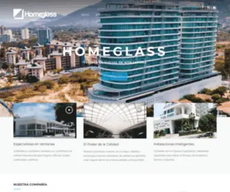 Homeglass.com.co(Ventanas de aluminio y vidrio en Colombia) Screenshot