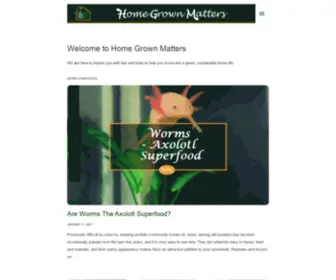 Homegrownmatters.com(Home Grown Matters) Screenshot