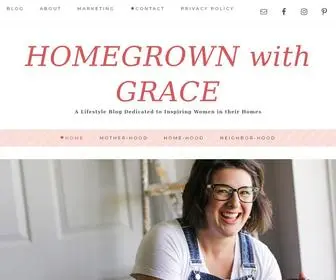 Homegrownwithgrace.com(HOMEGROWN with GRACE) Screenshot