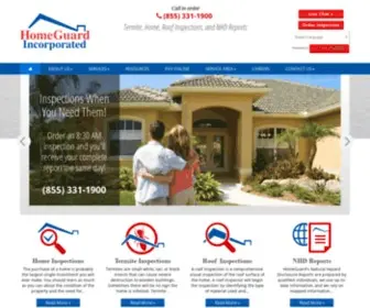 Homeguard.com(California Home Inspections) Screenshot