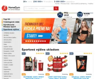 Homegym.sk(Online predaj fitness) Screenshot