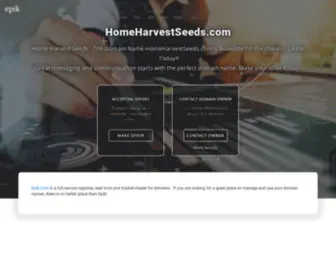 Homeharvestseeds.com(The rare domain name) Screenshot