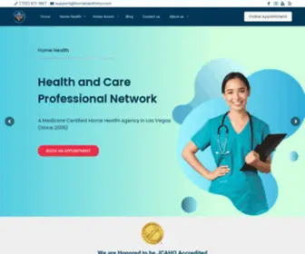 Homehealthnv.com(Health and Care Professional Network offers home health services in Nevada) Screenshot