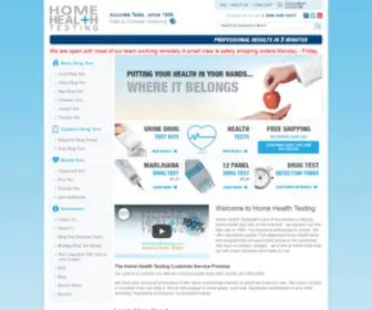 Homehealthtesting.com(Choose from a variety of home drug test kits and home health tests. Confidential) Screenshot