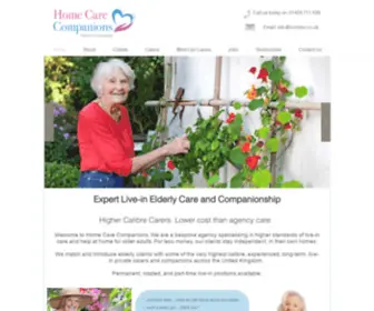 Homehelpcompanions.co.uk(Home Care Companions UK) Screenshot