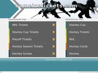 Homeicetickets.com(Buy NHL game tickets for cheap here) Screenshot
