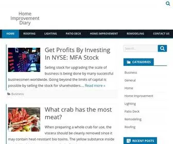 Homeimprovementdiary.com(Home Improvement Diary) Screenshot