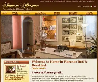 Homeinflorence.com(Bed & Breakfast in Florence center Home in Florence B&B) Screenshot