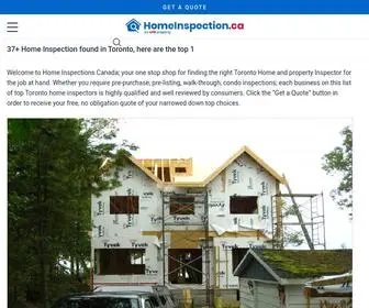 Homeinspection.ca(Top 1 Toronto Home Inspection for 2020) Screenshot