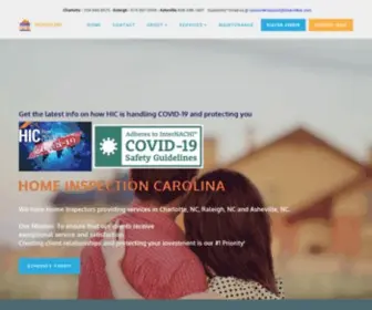 Homeinspectioncarolina.com(Top Home inspectors in Charlotte & Raleigh providing peace of mind) Screenshot