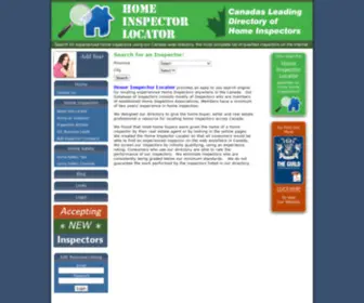 Homeinspectorlocator.ca(Home Inspector Locator Canada) Screenshot