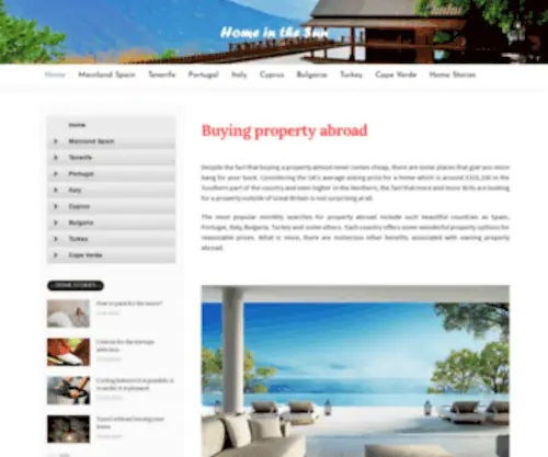 Homeinthesun.co.uk(Homeinthesun) Screenshot