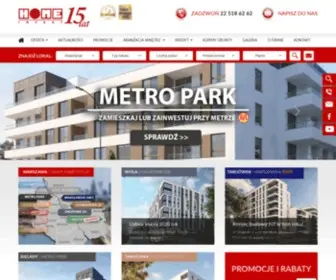 Homeinvest.pl(Bezpieczny Deweloper realizujący inwestycje mieszkaniowe w Warszawie) Screenshot