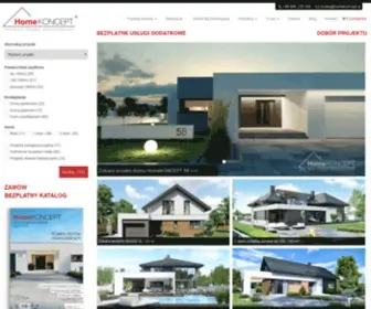 Homekoncept.com.pl(Projekty domów nowoczesnych) Screenshot