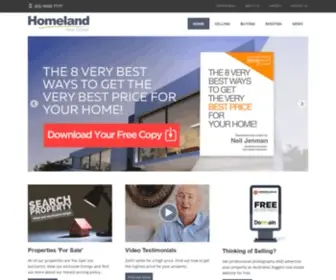 Homeland.com.au(Homeland real estate) Screenshot