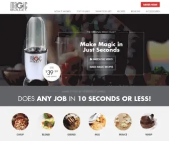 Homelandhousewares.com(The Official Website for the Magic Bullet Blender) Screenshot