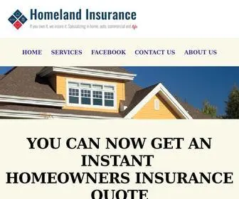 Homelandinsure.com(Homeland Insurance in Springfield MA) Screenshot