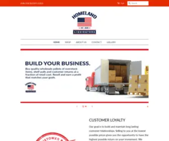 Homelandliquidators.com(Create an Ecommerce Website and Sell Online) Screenshot