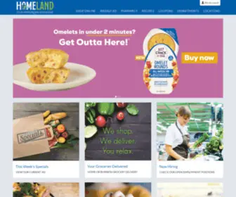 HomelandStores.com(Grocery Stores) Screenshot