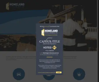 Homelandtitleandescrow.com(Homeland Title & Escrow) Screenshot