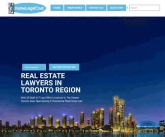 Homelegalcost.com(Real estate lawyers) Screenshot