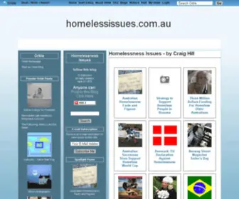 Homelessissues.com.au(Homeless Issues) Screenshot