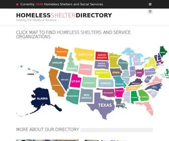 Homelessshelterdirectory.org(Homeless Shelters) Screenshot