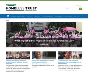 Homelesstrust.org(Miami-Dade County) Screenshot