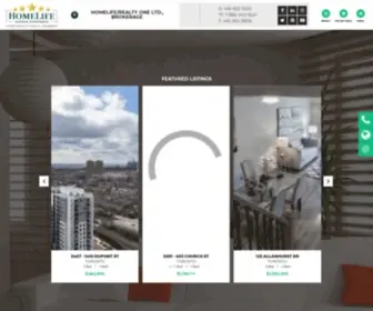 Homeliferealtyone.com(HomeLife/Realty One Ltd) Screenshot