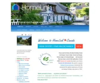 Homelink.ca(HomeLink Home Exchange) Screenshot