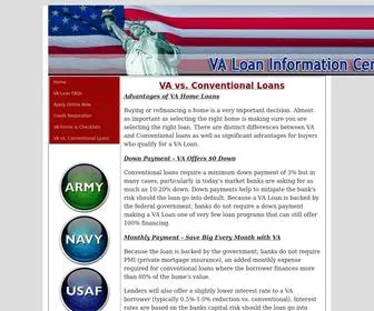Homeloanforveterans.com(VA Home Loans from LeaderOne Financial Corp) Screenshot